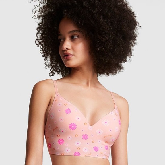 Victoria’s Secret Wireless Push Up Bralettes (2) Hot Pink + 70’s Style Neutrals - Picture 5 of 13